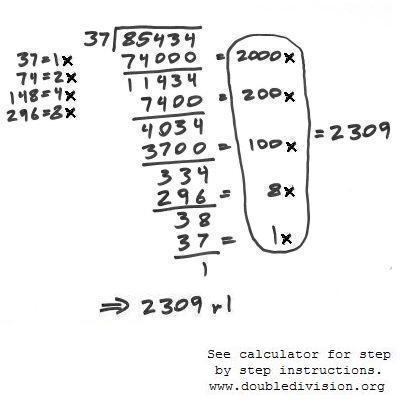 Double Division example with Double Division example with